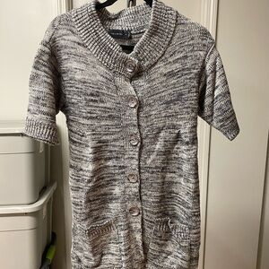 THE LIMITED Gray Button-Up Cardigan
